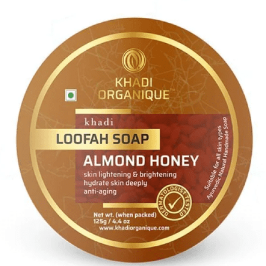 Khadi Organique Almond Honey Loofah Soap